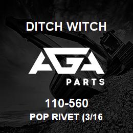 110-560 Ditch Witch POP RIVET (3/16 | AGA Parts