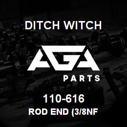 110-616 Ditch Witch ROD END (3/8NF | AGA Parts