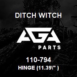 110-794 Ditch Witch HINGE (11.39" ) | AGA Parts