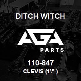 110-847 Ditch Witch CLEVIS (1" ) | AGA Parts