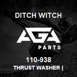 110-938 Ditch Witch THRUST WASHER ( | AGA Parts