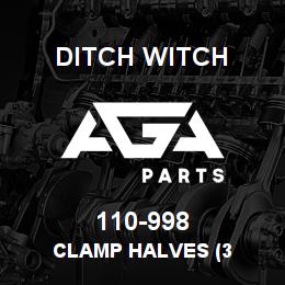 110-998 Ditch Witch CLAMP HALVES (3 | AGA Parts
