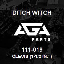 111-019 Ditch Witch CLEVIS (1-1/2 IN. ) | AGA Parts
