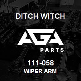111-058 Ditch Witch WIPER ARM | AGA Parts