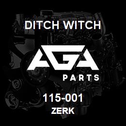 115-001 Ditch Witch ZERK | AGA Parts