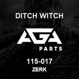 115-017 Ditch Witch ZERK | AGA Parts
