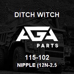 115-102 Ditch Witch NIPPLE (12N-2.5 | AGA Parts