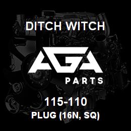 115-110 Ditch Witch PLUG (16N, SQ) | AGA Parts