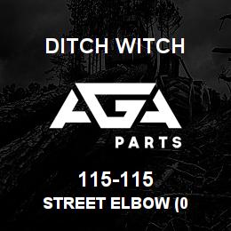 115-115 Ditch Witch STREET ELBOW (0 | AGA Parts