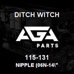 115-131 Ditch Witch NIPPLE (06N-14" | AGA Parts