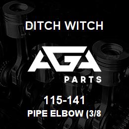 115-141 Ditch Witch PIPE ELBOW (3/8 | AGA Parts