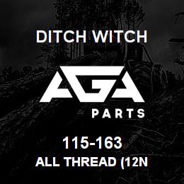 115-163 Ditch Witch ALL THREAD (12N | AGA Parts