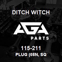 115-211 Ditch Witch PLUG (08N, SQ | AGA Parts