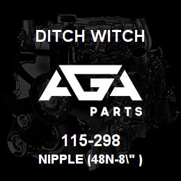 115-298 Ditch Witch NIPPLE (48N-8" ) | AGA Parts