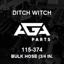 115-374 Ditch Witch BULK HOSE (3/4 IN. | AGA Parts