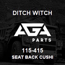 115-415 Ditch Witch SEAT BACK CUSHI | AGA Parts