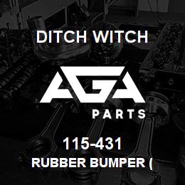 115-431 Ditch Witch RUBBER BUMPER ( | AGA Parts