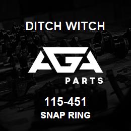 115-451 Ditch Witch SNAP RING | AGA Parts