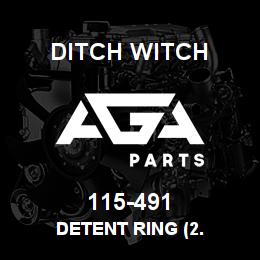 115-491 Ditch Witch DETENT RING (2. | AGA Parts