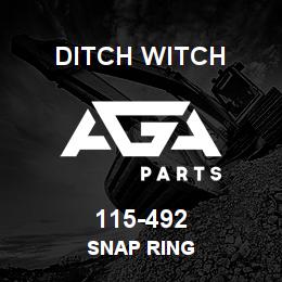 115-492 Ditch Witch SNAP RING | AGA Parts