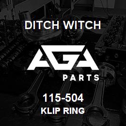 115-504 Ditch Witch KLIP RING | AGA Parts