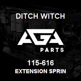 115-616 Ditch Witch EXTENSION SPRIN | AGA Parts