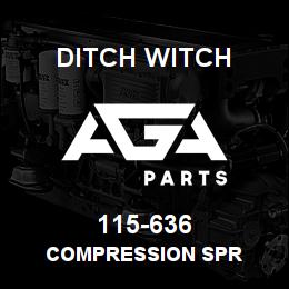 115-636 Ditch Witch COMPRESSION SPR | AGA Parts