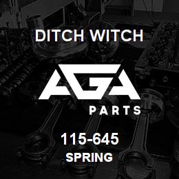 115-645 Ditch Witch SPRING | AGA Parts