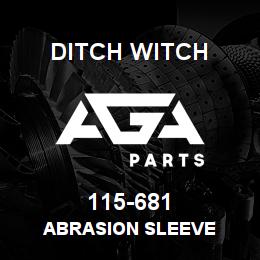 115-681 Ditch Witch ABRASION SLEEVE | AGA Parts