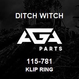 115-781 Ditch Witch KLIP RING | AGA Parts