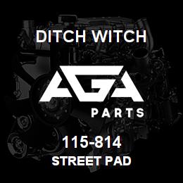 115-814 Ditch Witch STREET PAD | AGA Parts