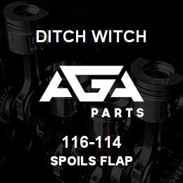 116-114 Ditch Witch SPOILS FLAP | AGA Parts