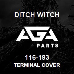 116-193 Ditch Witch TERMINAL COVER | AGA Parts
