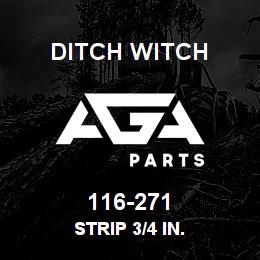 116-271 Ditch Witch STRIP 3/4 IN. | AGA Parts