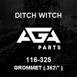 116-325 Ditch Witch GROMMET (.362" ) | AGA Parts