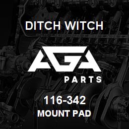 116-342 Ditch Witch MOUNT PAD | AGA Parts