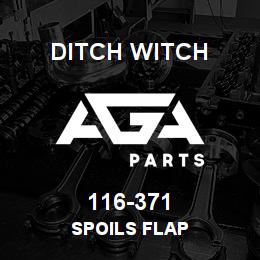 116-371 Ditch Witch SPOILS FLAP | AGA Parts