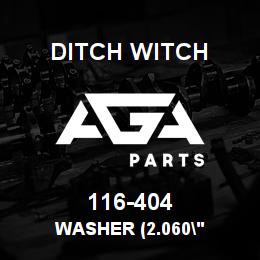 116-404 Ditch Witch WASHER (2.060" | AGA Parts