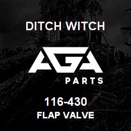 116-430 Ditch Witch FLAP VALVE | AGA Parts