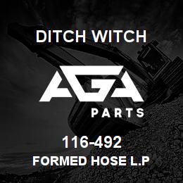 116-492 Ditch Witch FORMED HOSE L.P | AGA Parts