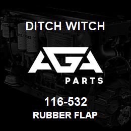 116-532 Ditch Witch RUBBER FLAP | AGA Parts