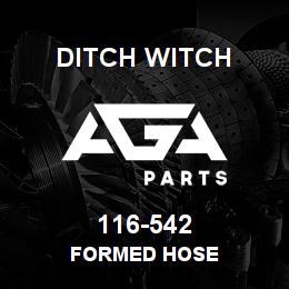 116-542 Ditch Witch FORMED HOSE | AGA Parts