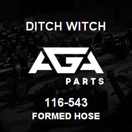 116-543 Ditch Witch FORMED HOSE | AGA Parts