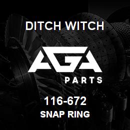 116-672 Ditch Witch SNAP RING | AGA Parts