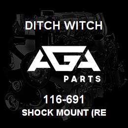 116-691 Ditch Witch SHOCK MOUNT (RE | AGA Parts