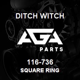 116-736 Ditch Witch SQUARE RING | AGA Parts
