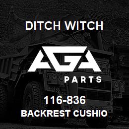 116-836 Ditch Witch BACKREST CUSHIO | AGA Parts