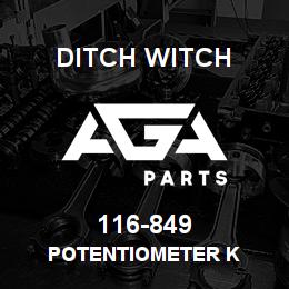 116-849 Ditch Witch POTENTIOMETER K | AGA Parts