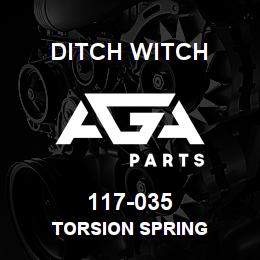 117-035 Ditch Witch TORSION SPRING | AGA Parts