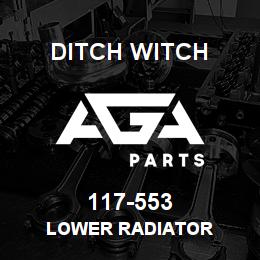 117-553 Ditch Witch LOWER RADIATOR | AGA Parts